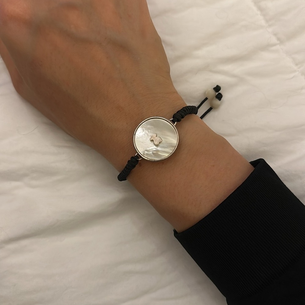Tous Mother of Pearl Cord Bracelet